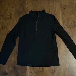 NWOT Lululemon 1/4 Zip Mens Performance Jacket - black size Men’s S